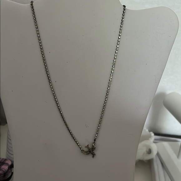 Betsey Johnson Rhinestone Bird Adjustable Necklace. - Picture 1 of 7